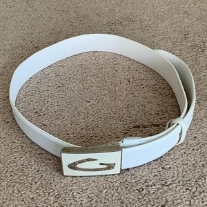 Alberto Guardion White Belts Size:M.